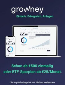 Mit Growney in ETFs investieren